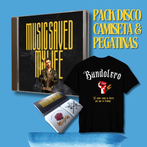 Pack disco, camiseta y pegatinas - Imagen 2
